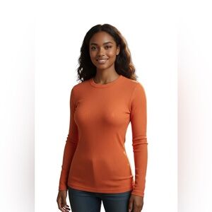 Free People Movement athleisure, yoga core,  long sleeve ribbed shirt